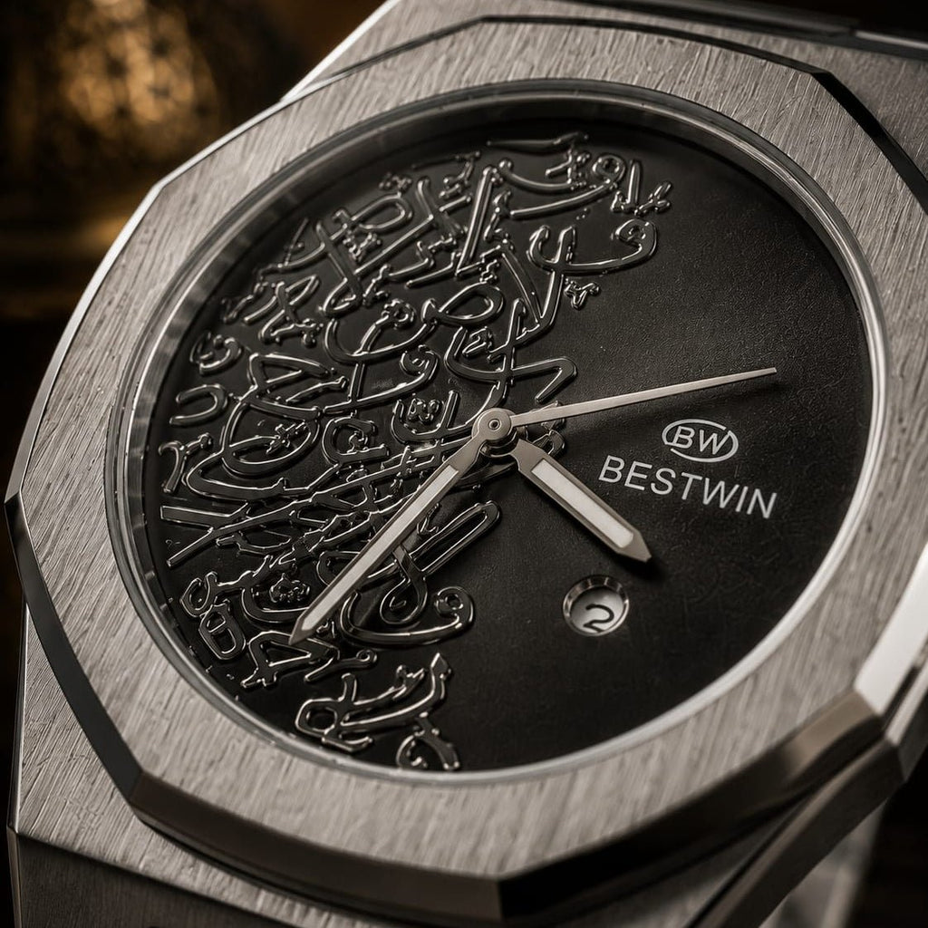 Bestwin Men's | Black Arabic Calligraphy Dial - VogueHourBestwin Men's | Black Arabic Calligraphy Dial
