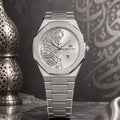 Bestwin Men's | Silver Arabic Calligraphy Dial - VogueHourBestwin Men's | Silver Arabic Calligraphy Dial