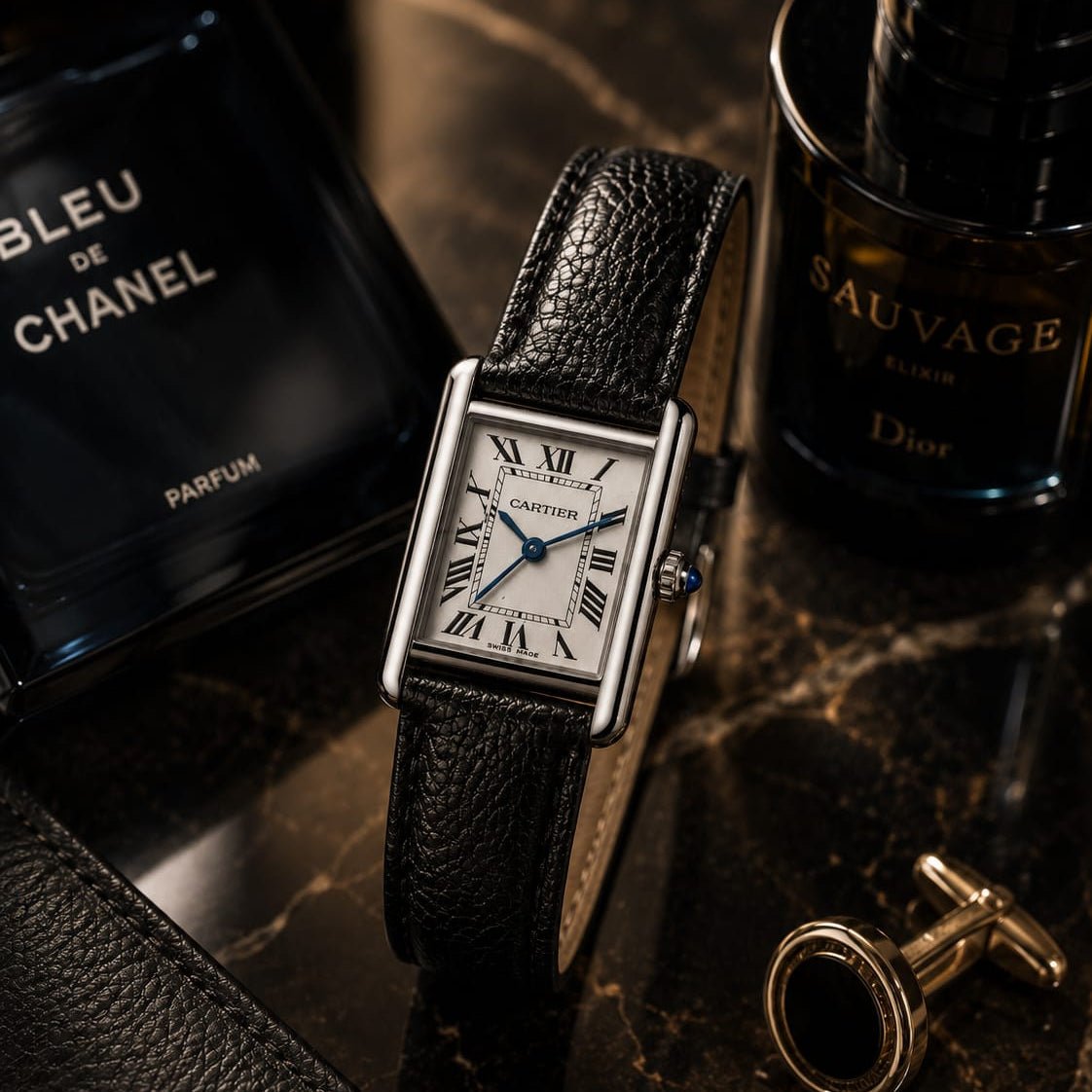 Cartier Tank Men's Silver Case - VogueHourCartier Tank Men's Silver Case
