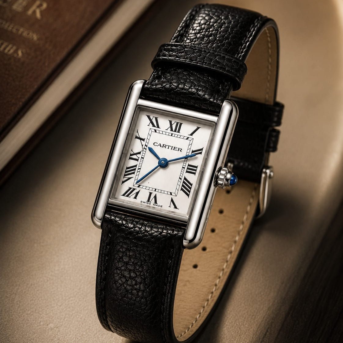 Cartier Tank Men's Silver Case - VogueHourCartier Tank Men's Silver Case
