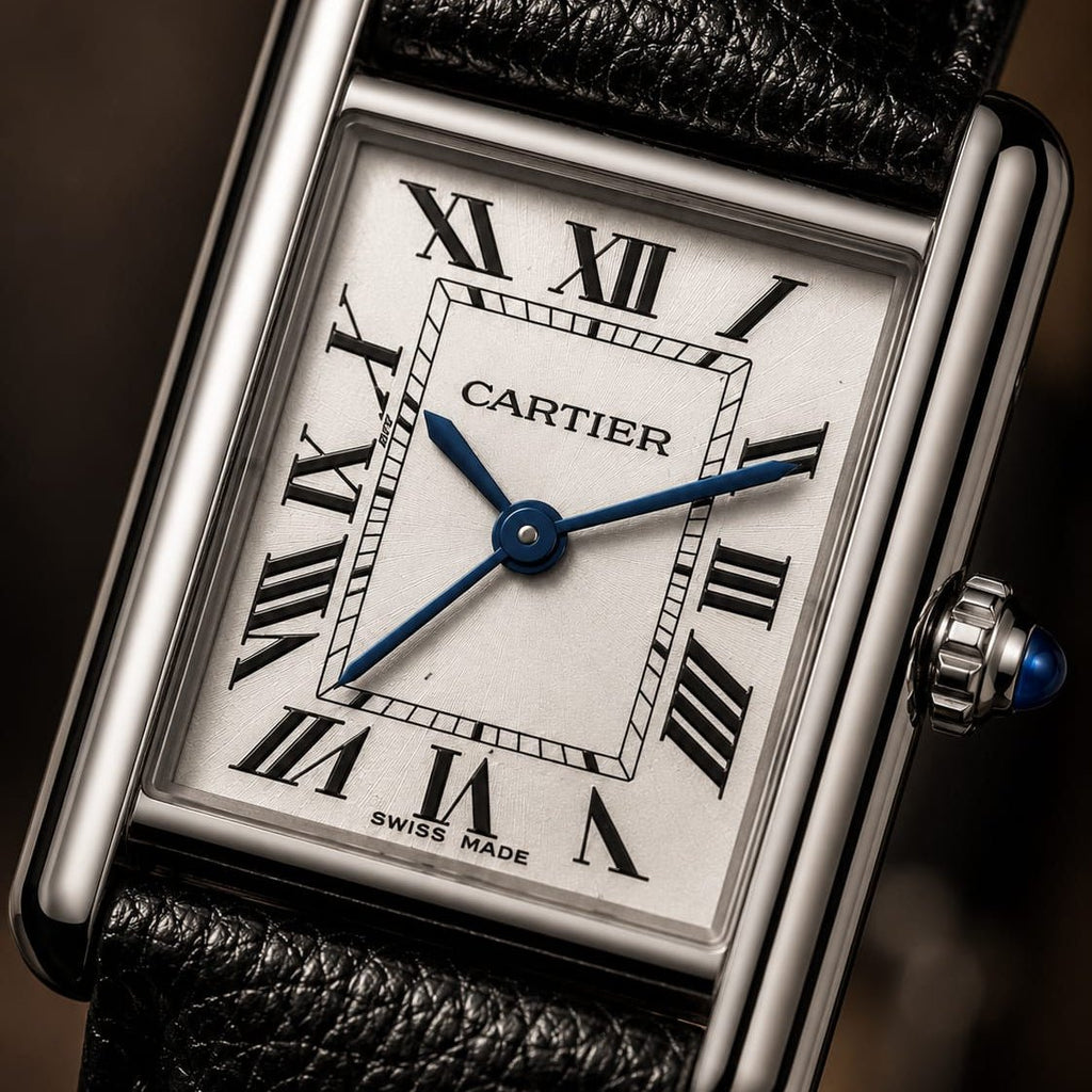Cartier Tank Men's Silver Case - VogueHourCartier Tank Men's Silver Case