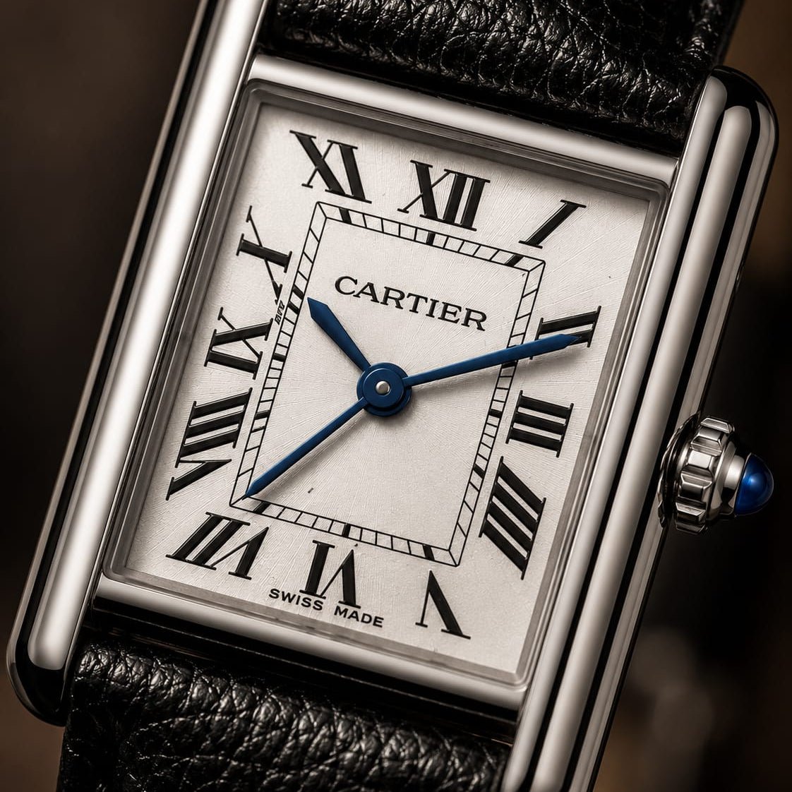 Cartier Tank Men's Silver Case - VogueHourCartier Tank Men's Silver Case