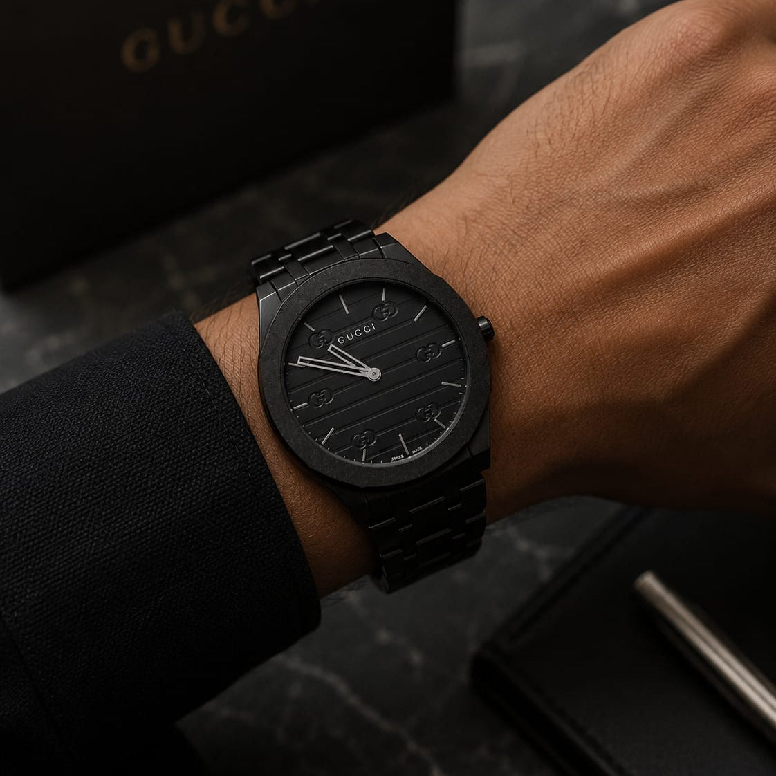 Gucci Men's All-Black - VogueHourGucci Men's All-Black