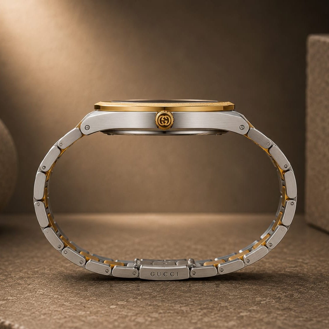 Gucci Men's | Two-Tone Stainless Steel | Green Dial - VogueHourGucci Men's | Two-Tone Stainless Steel | Green Dial