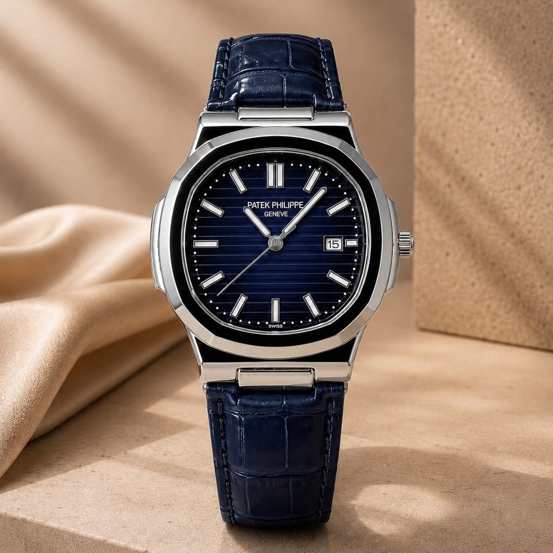 Patek Philippe| Blue Leather Strap - VogueHourPatek Philippe| Blue Leather Strap