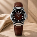 Patek Philippe| Brown Leather Strap - VogueHourPatek Philippe| Brown Leather Strap