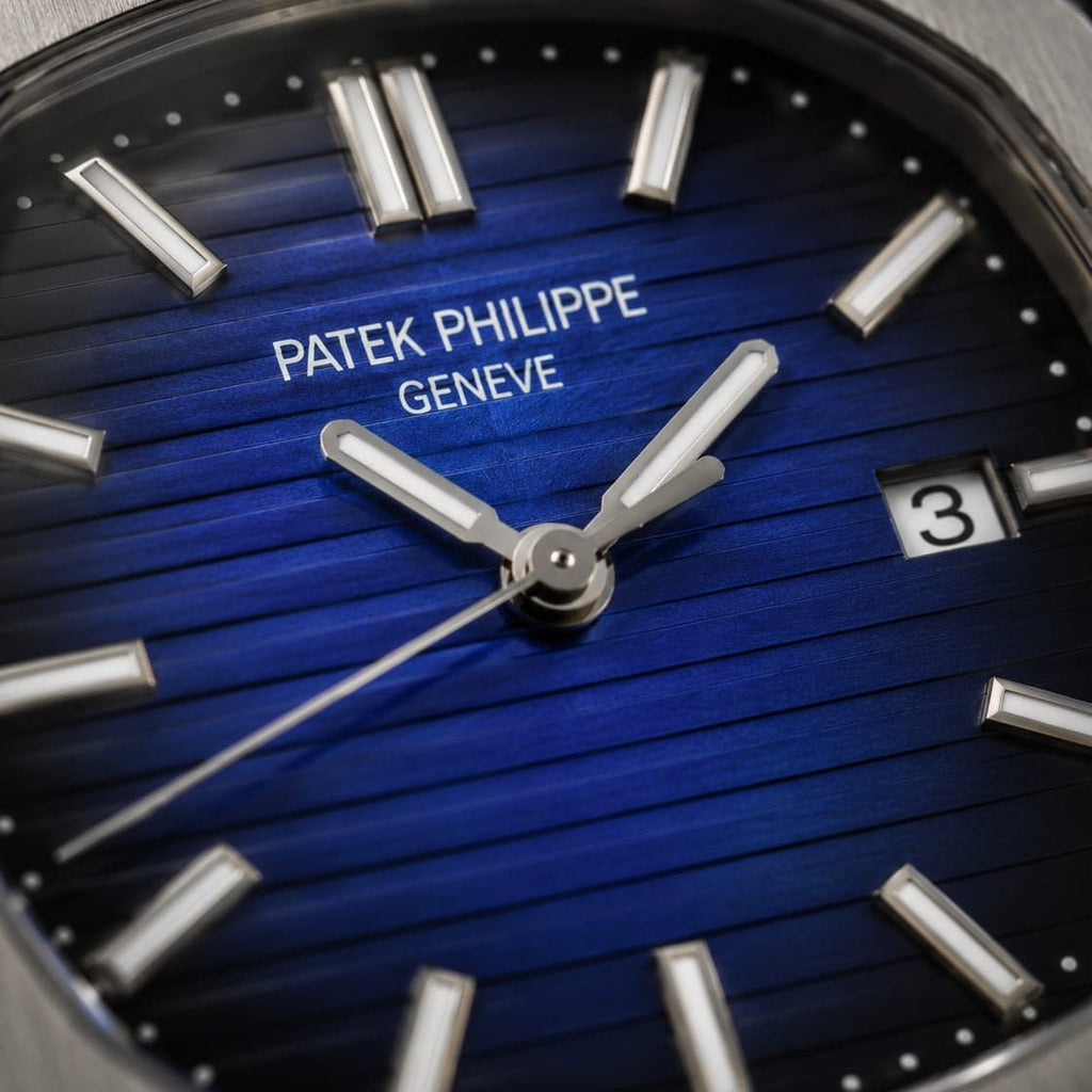 Patek Philippe Nautilus Men's | Blue Textured Dial - VogueHourPatek Philippe Nautilus Men's | Blue Textured Dial