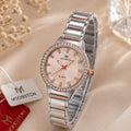 Rose Gold Crystal Bezel Watch - VogueHourRose Gold Crystal Bezel Watch