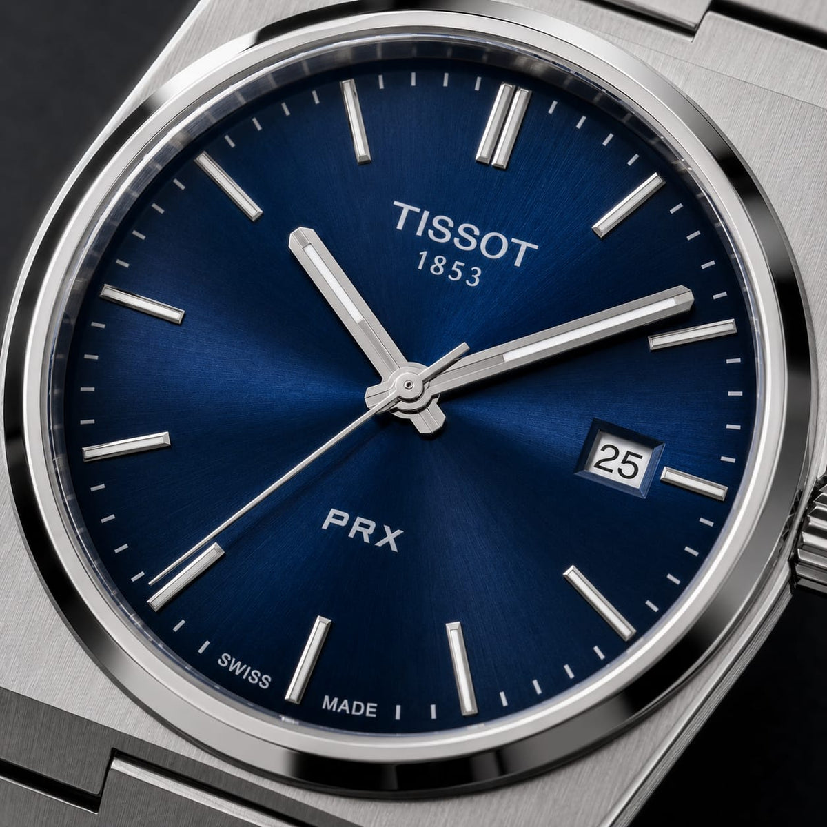 Tissot PRX Men's | Blue Sunburst Dial - VogueHourTissot PRX Men's | Blue Sunburst Dial