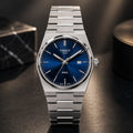 Tissot PRX Men's | Blue Sunburst Dial - VogueHourTissot PRX Men's | Blue Sunburst Dial