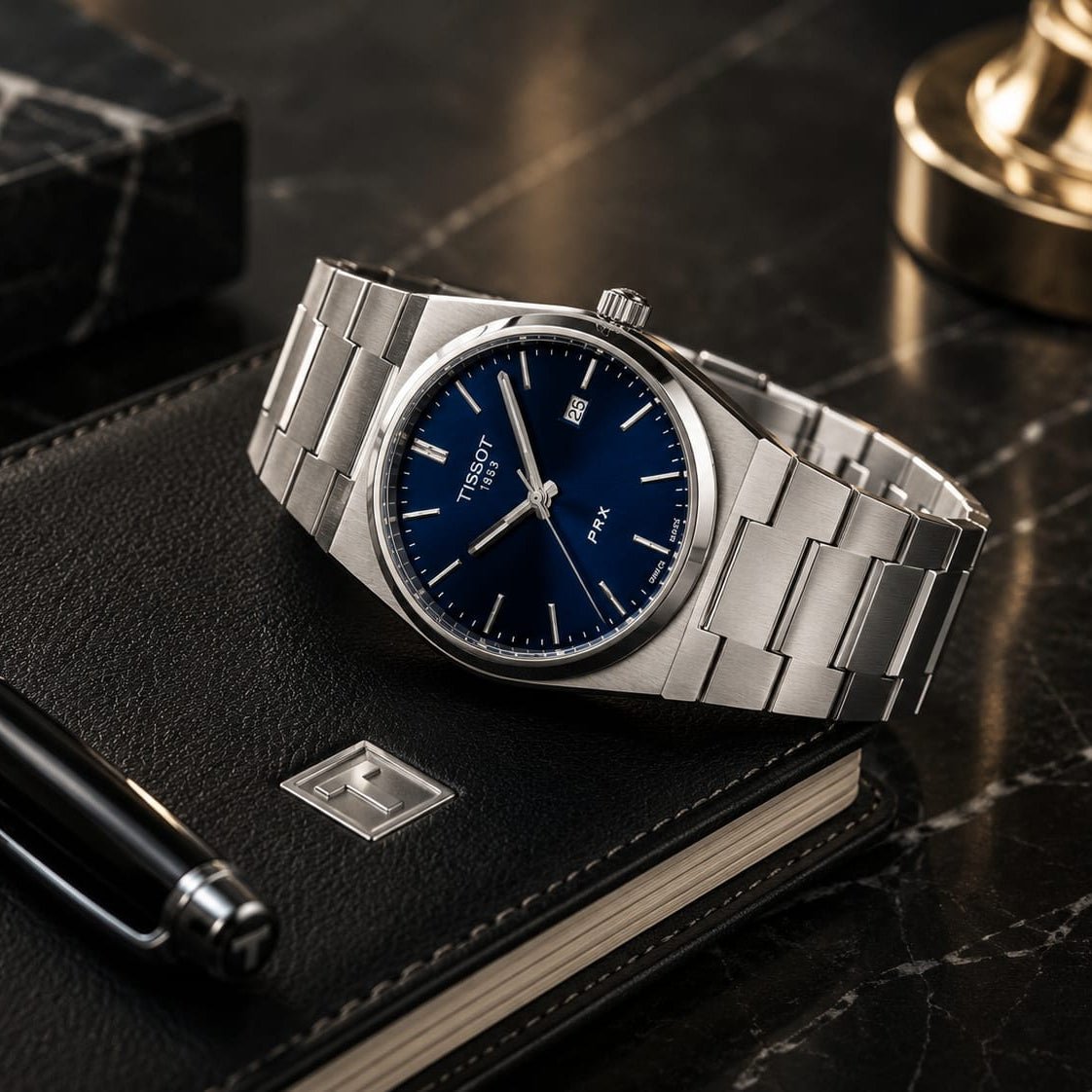 Tissot PRX Men's | Blue Sunburst Dial - VogueHourTissot PRX Men's | Blue Sunburst Dial