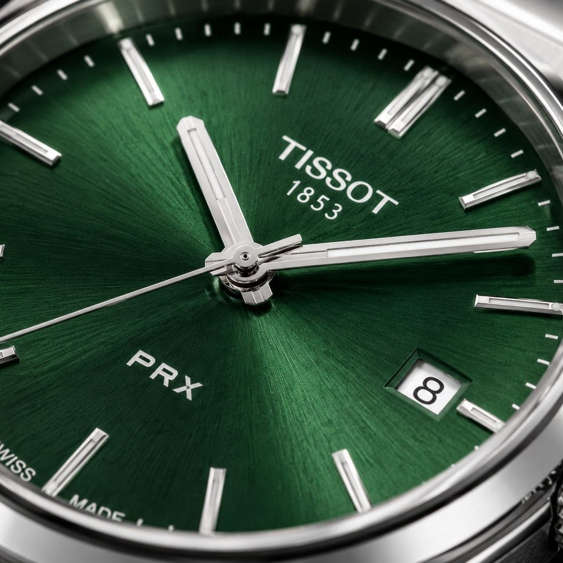 Tissot PRXMen's | Green Sunburst Dial - VogueHourTissot PRXMen's | Green Sunburst Dial