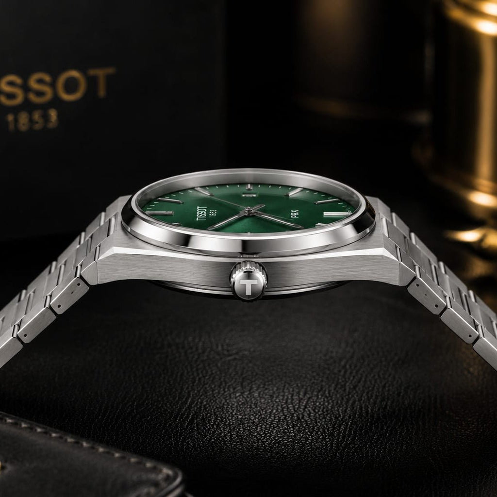 Tissot PRXMen's | Green Sunburst Dial - VogueHourTissot PRXMen's | Green Sunburst Dial